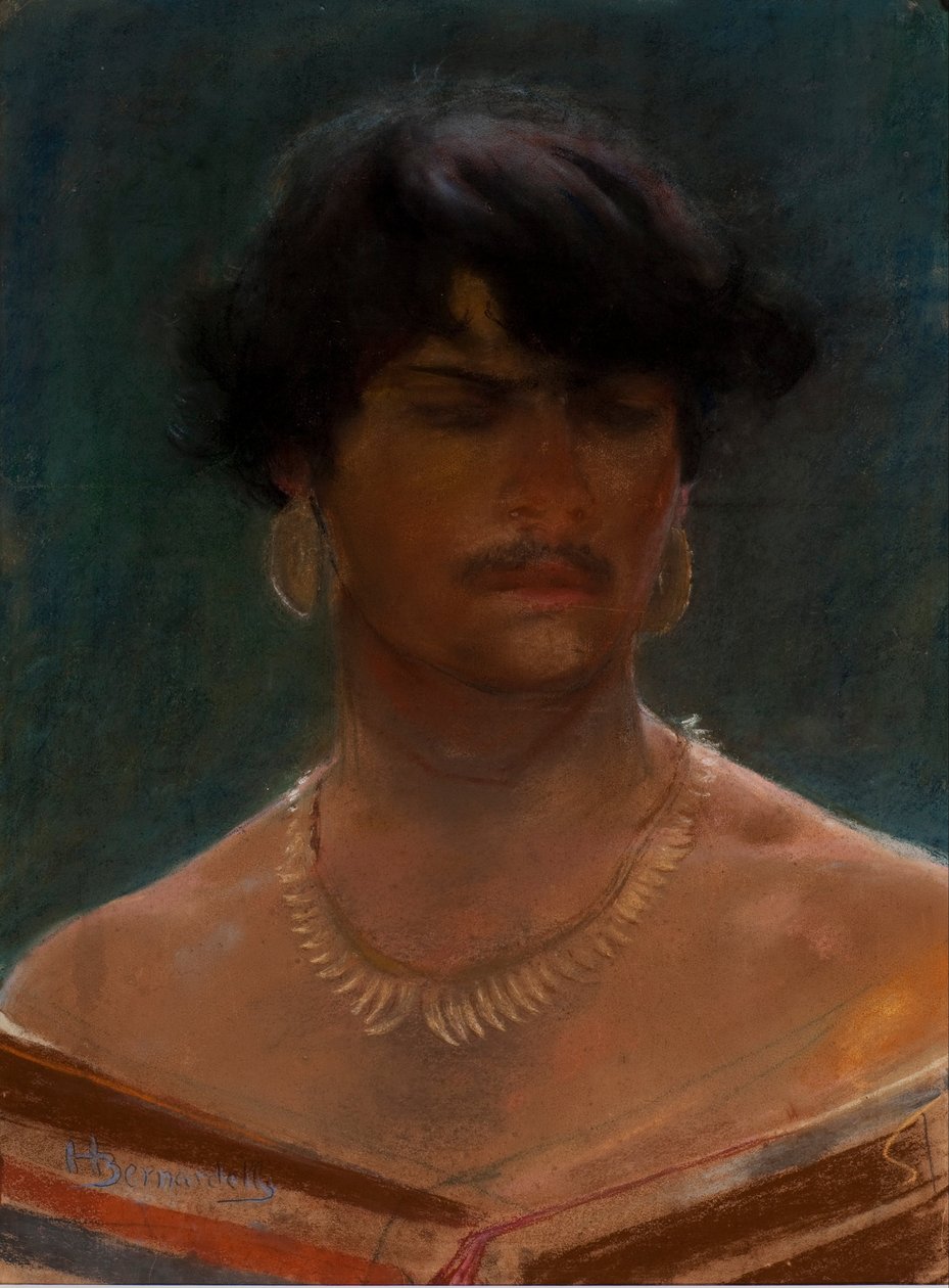 Głowa Indianina autorstwa Henrique Bernardelli