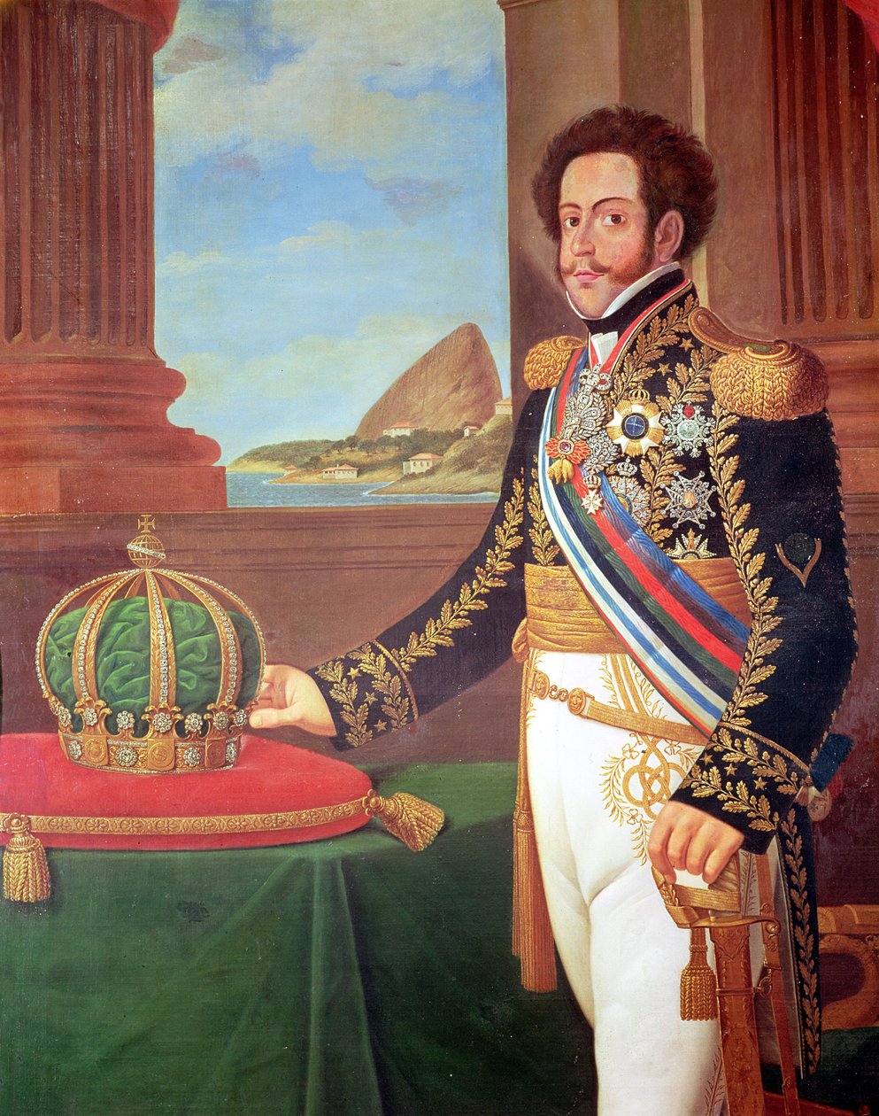 Pedro I (1798-1834) Cesarz Brazylii, 1825 autorstwa Henrique Jose da Silva