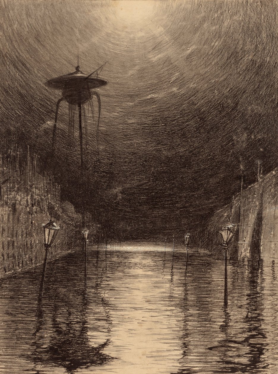 Marsjańska Maszyna nad Tamizą autorstwa Henrique Alvim Correa
