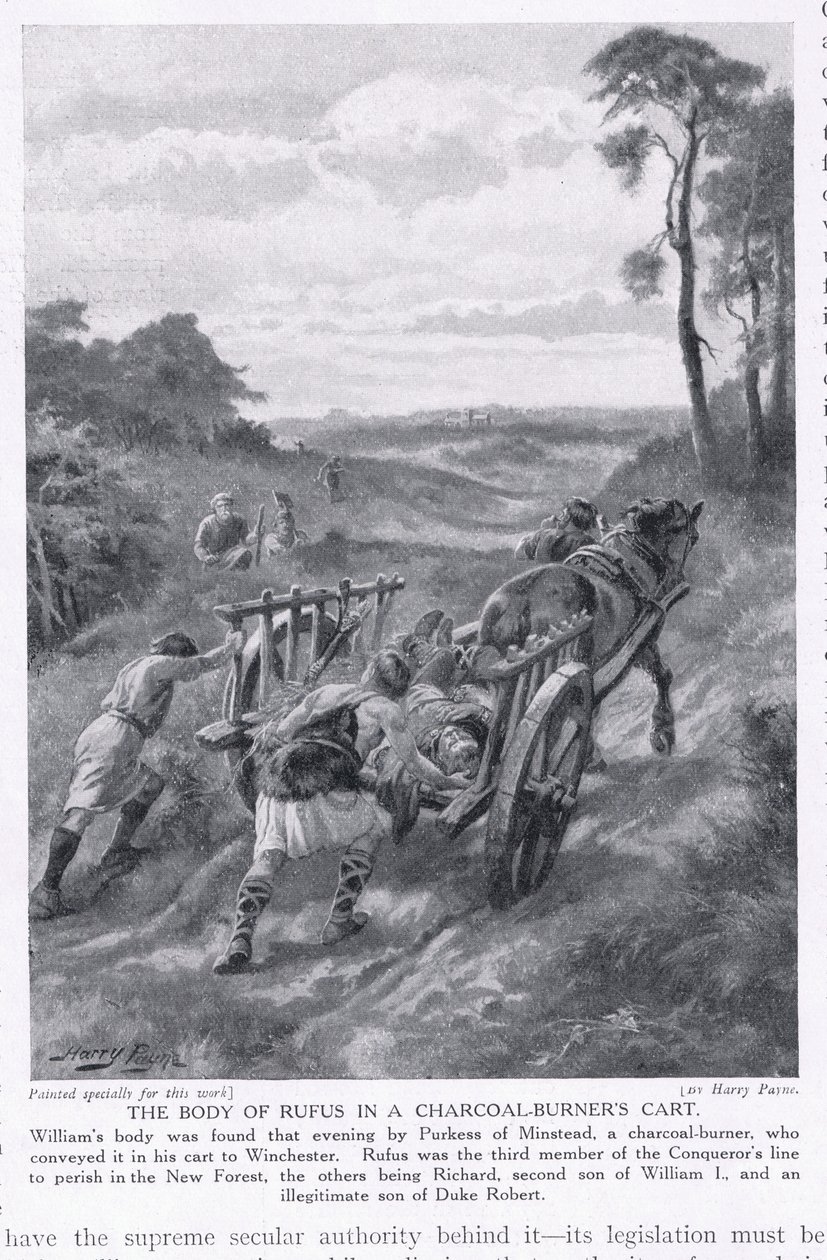 Ciało Rufusa w wózku do wypalania węgla drzewnego AD1100, lata 20. autorstwa Henry A. Payne