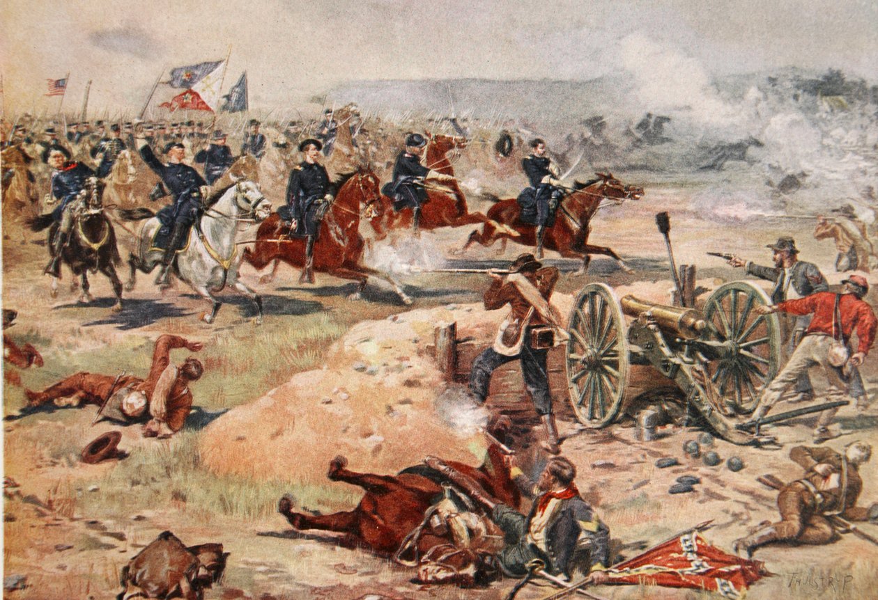 Ostateczna szarża generała Sheridana w Winchester, 19 września 1864 r. autorstwa Henry Alexander Ogden
