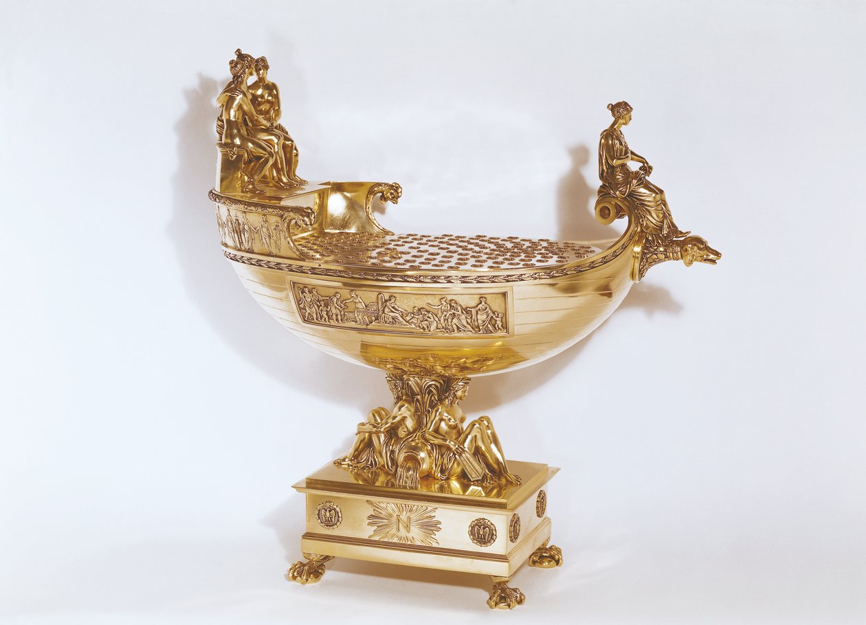 Nef należący do cesarzowej Józefiny de Beauharnais (1763-1814) 1804 (srebrno-złoty) autorstwa Henry Auguste