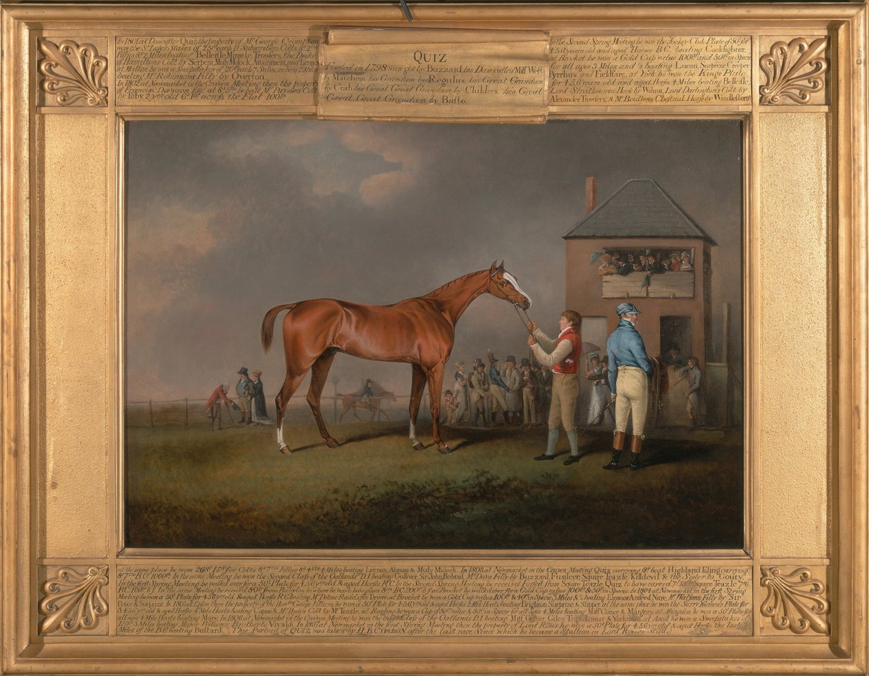 Quiz, po swoim ostatnim wyścigu w Newmarket autorstwa Henry Bernard Chalon