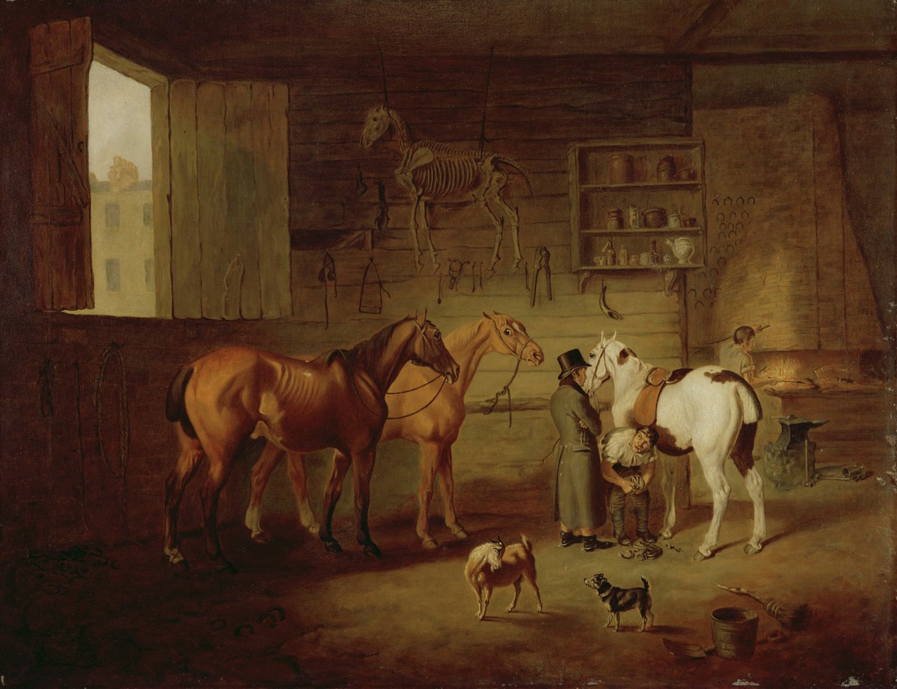 Kuźnia, ok.1810-20 autorstwa Henry Bernard Chalon