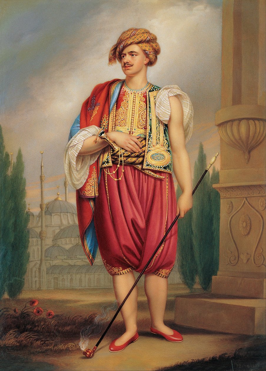 Portret Thomasa Hope w kostiumie tureckim autorstwa Henry Pierce Bone