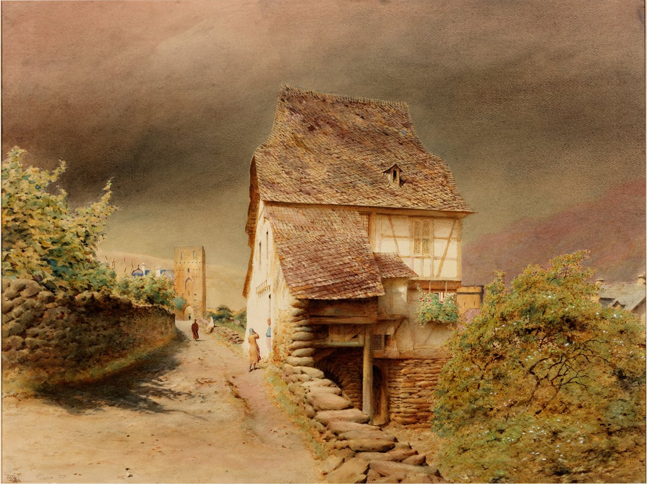 Coming Storm (kolor ciała i akwarela na papierze) autorstwa Henry Burdon Richardson