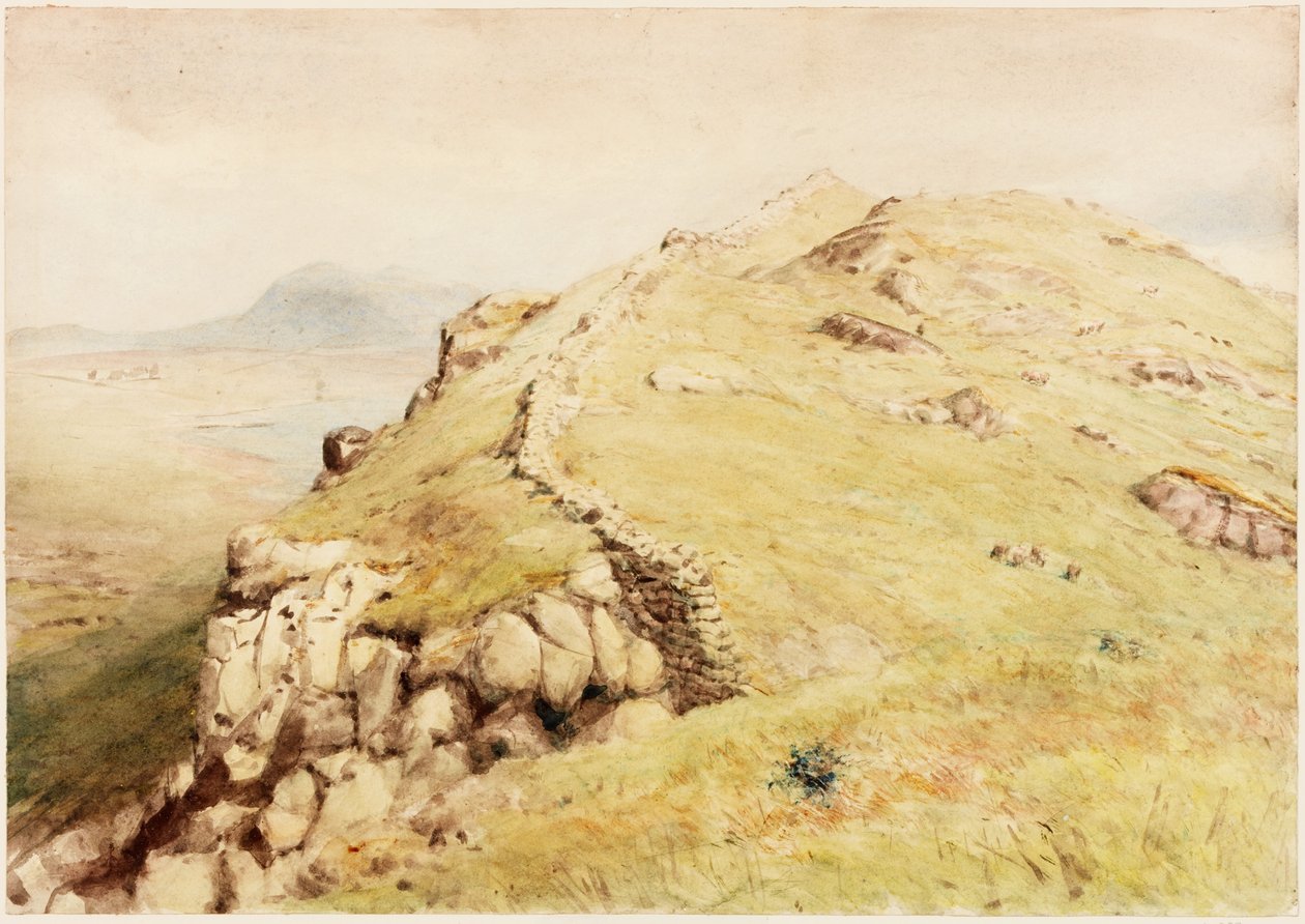 Steel-Rigg (ołówek i akwarela na papierze (naklejone na kartę)) autorstwa Henry Burdon Richardson