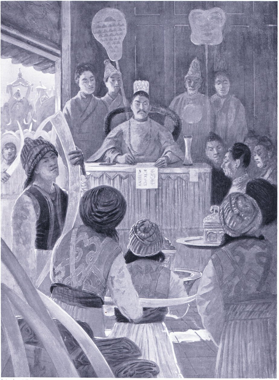 Syjamski hołd cesarzowi Chin autorstwa Henry Charles Seppings Wright