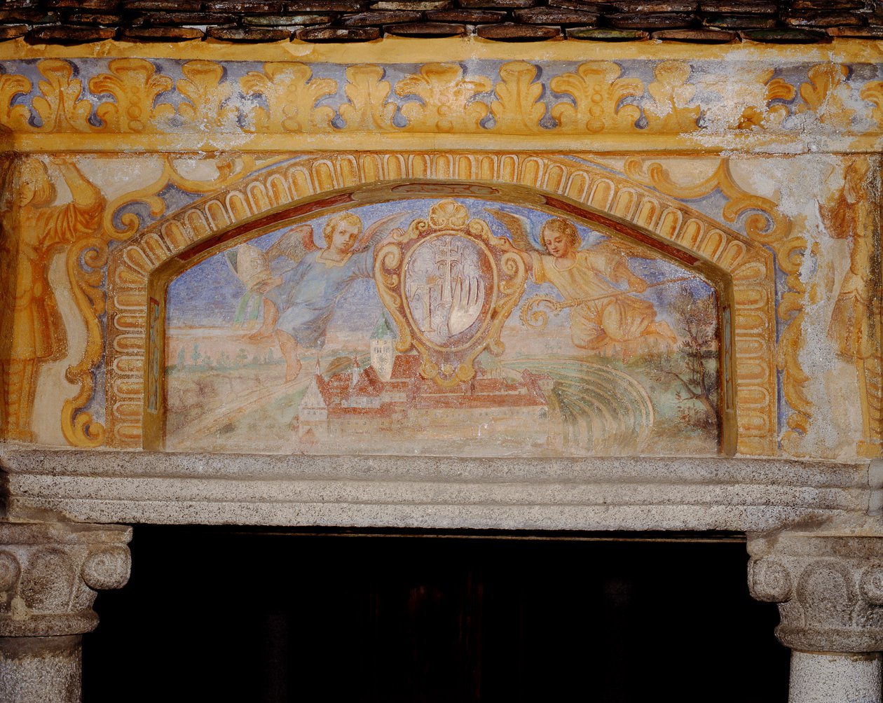 Opactwo Novacella, ze Studni cudów świata (Pozzo delle Meraviglie), 1669-73 autorstwa Henry Curzon Allport