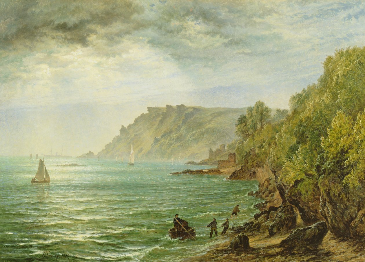 Ujście Salcombe, południowe Devon, 1882 autorstwa Henry Dawson