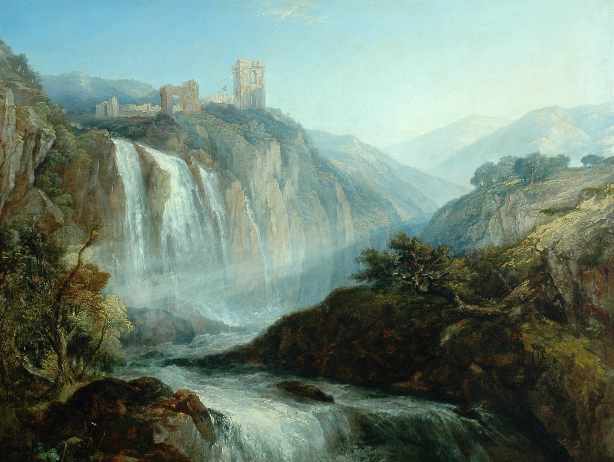 Upadki Tivoli autorstwa Henry Dawson