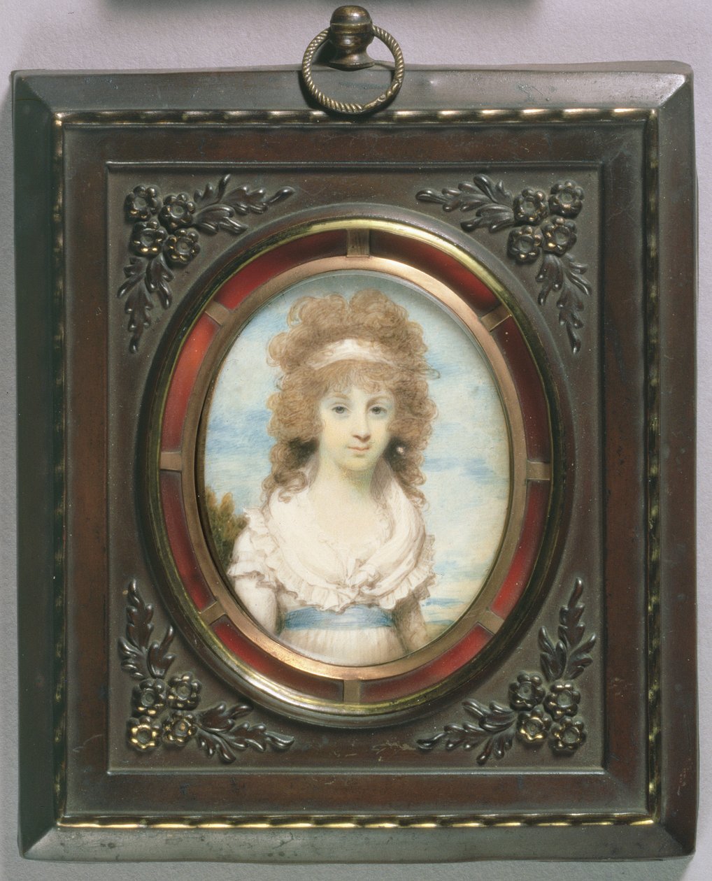 Miniatura portretowa Anny Marii Blunt, ok. 1795 autorstwa Henry Edridge