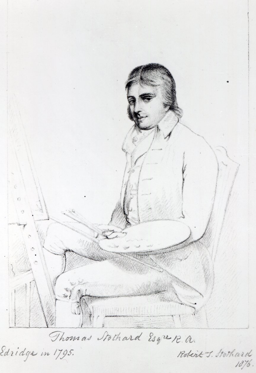 Thomas Stothard Esq. RA, grawerowane przez Roberta J. Stotharda, 1876 autorstwa Henry Edridge
