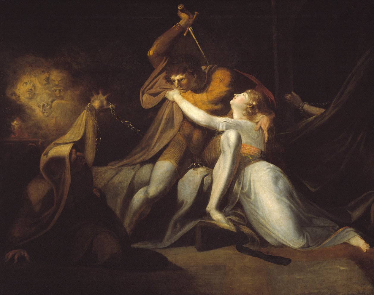 Percival uwalnia Belisane z Zaklęcia Urma autorstwa Johann Heinrich Füssli