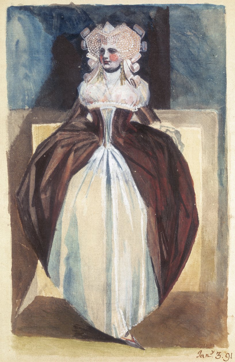 Kobieta w stroju z XVII wieku, 1791 autorstwa Johann Heinrich Füssli