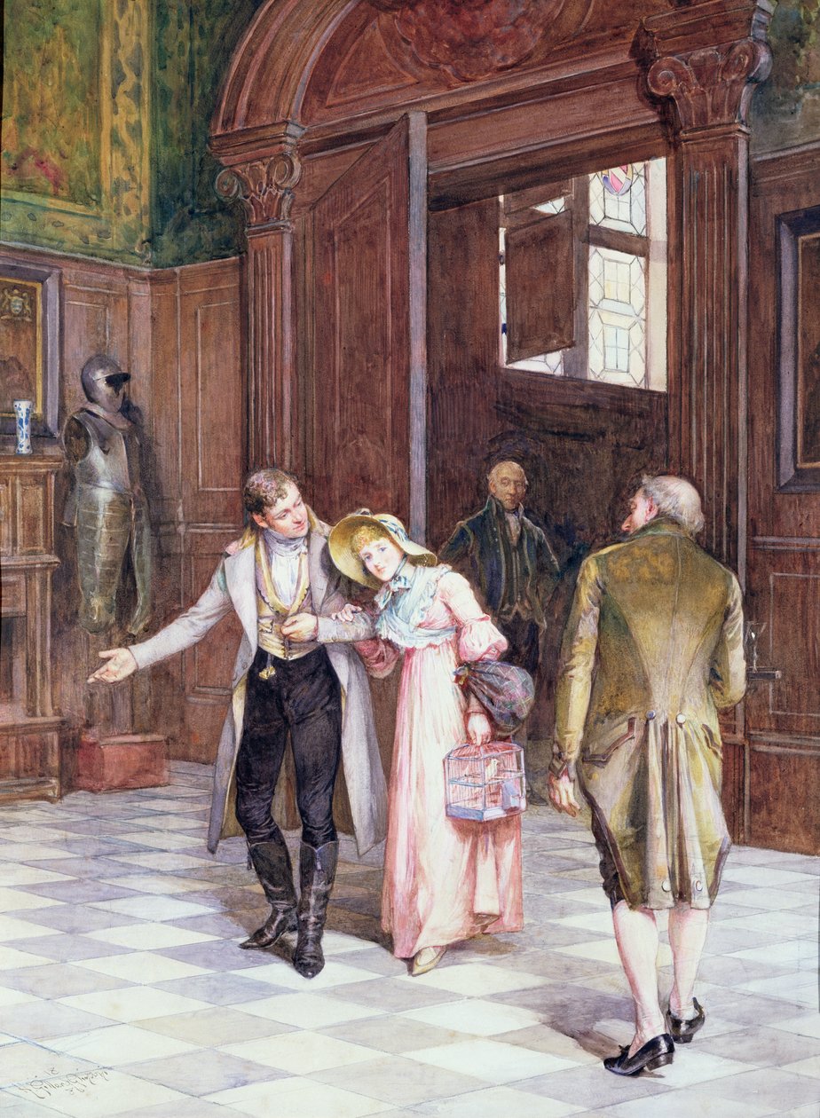 Przekraczając Próg, Nowa Oblubienica, 1886 autorstwa Henry Gillard Glindoni