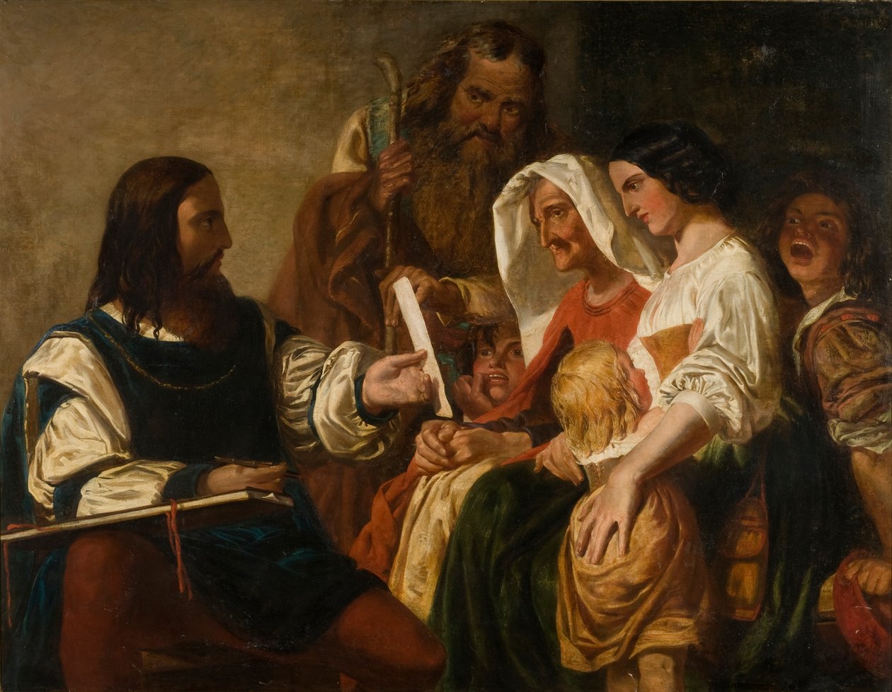 Leonardo i jego modele, 1846 autorstwa Henry James Townsend