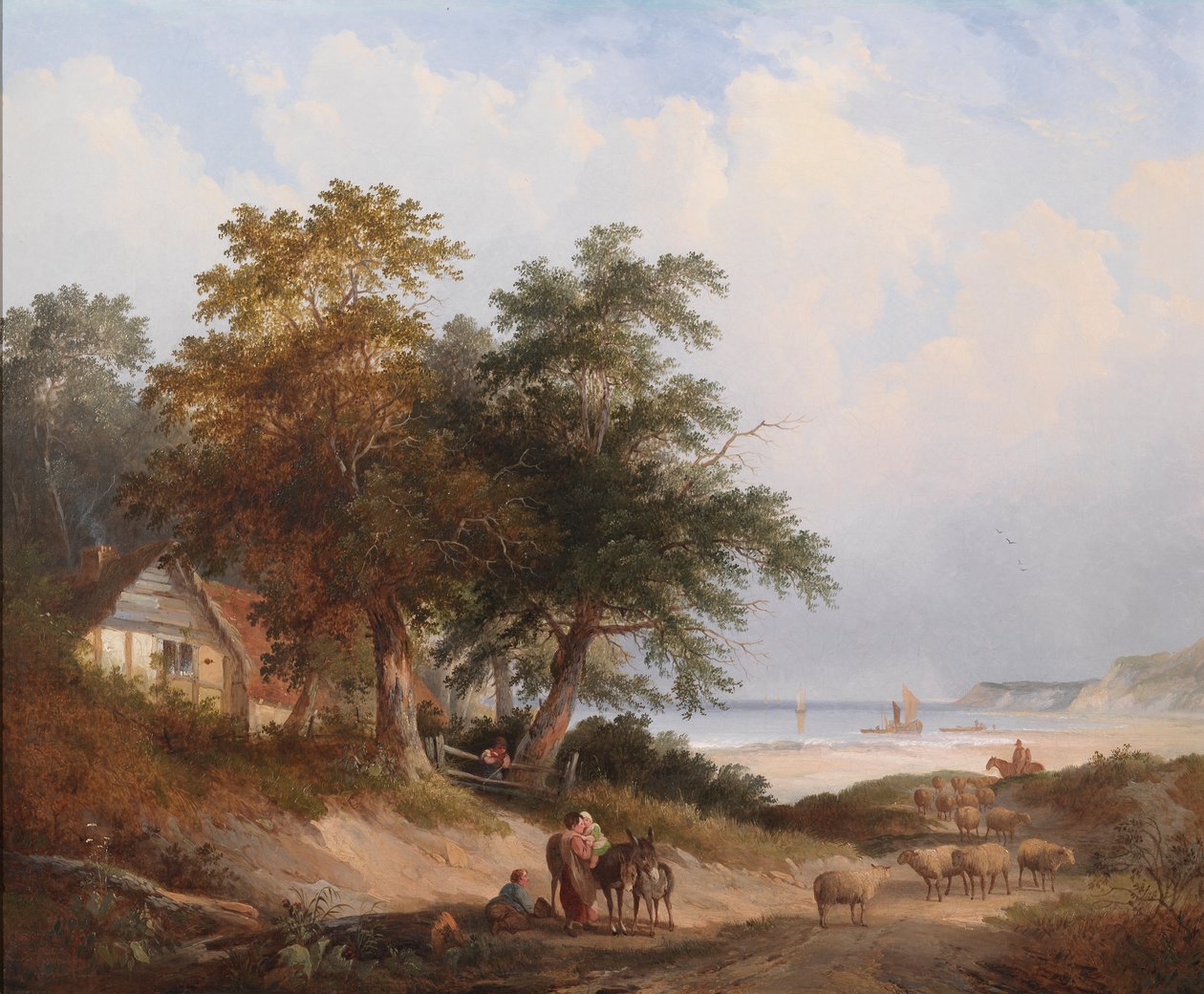 Krajobraz nadmorski, Isle of Wight autorstwa Edwin Henry Boddington