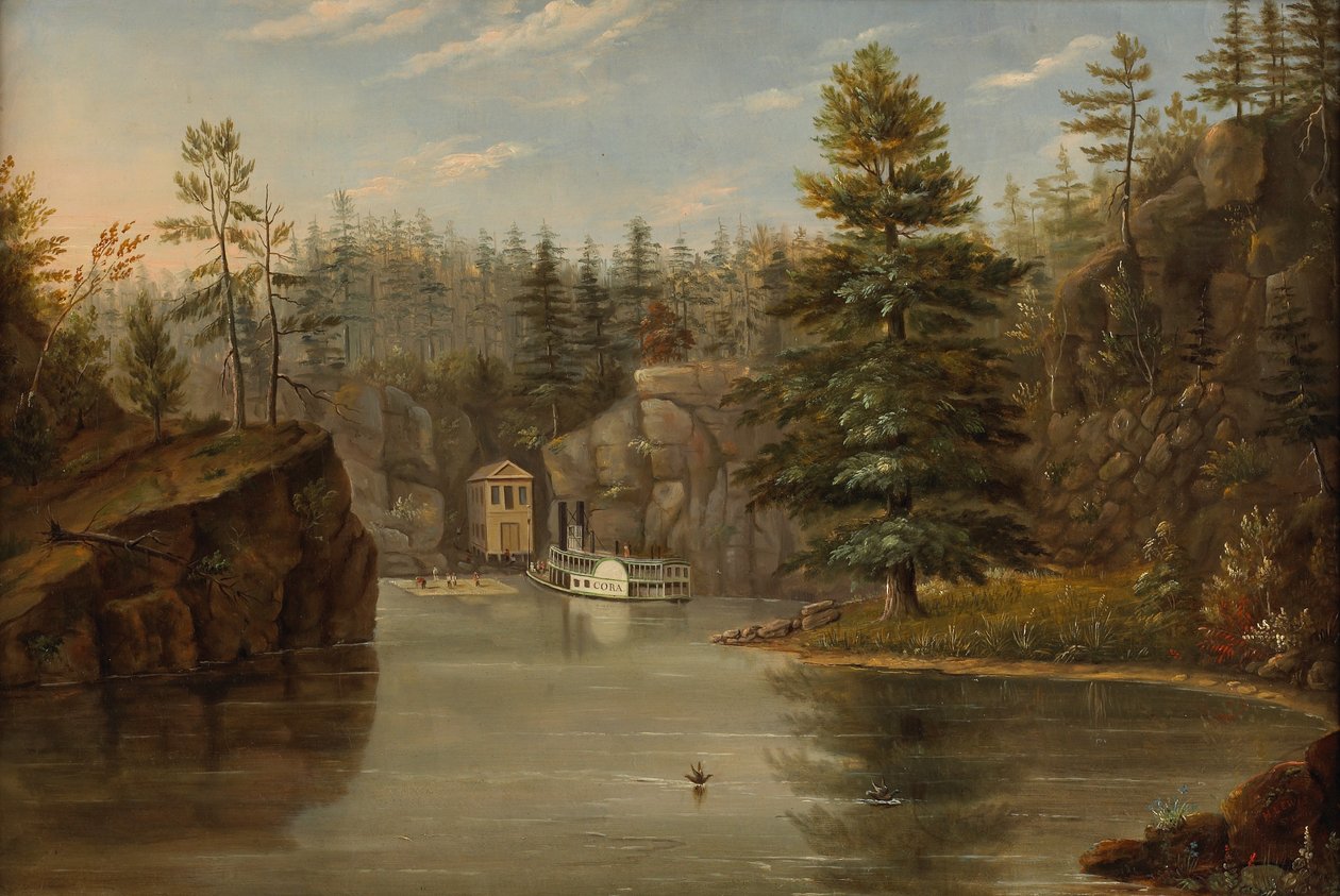 Przełom rzeki St. Croix, 1847 r. autorstwa Henry Lewis
