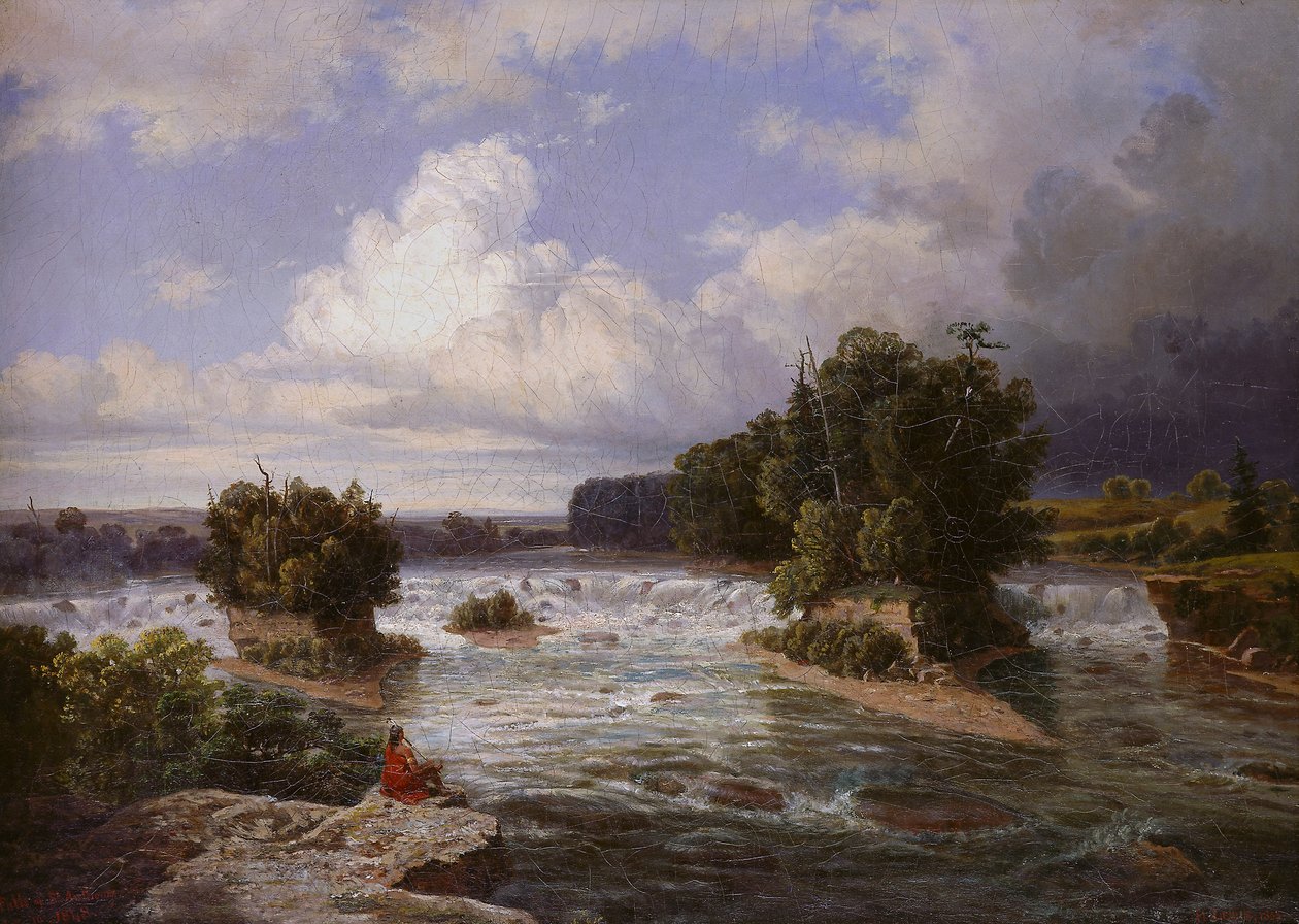 Św. Antoni upada tak, jak się pojawił w 1848, 1855 r. autorstwa Henry Lewis