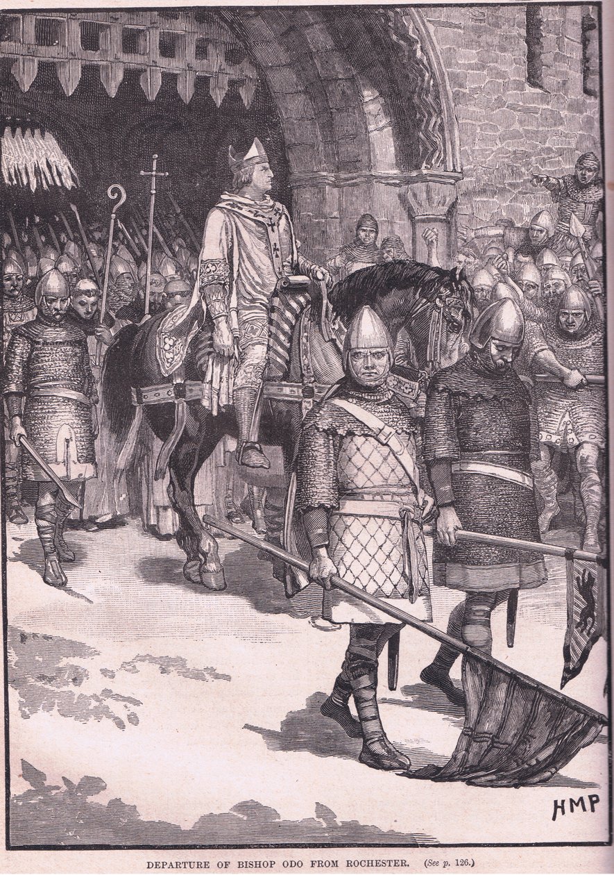 Wyjazd biskupa Odo z Rochester AD 1088 autorstwa Henry Marriott Paget
