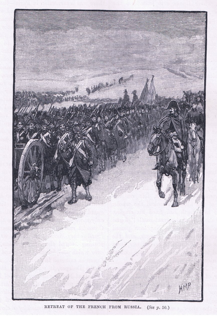 Wycofanie się Francuzów z Rosji AD 1812 autorstwa Henry Marriott Paget