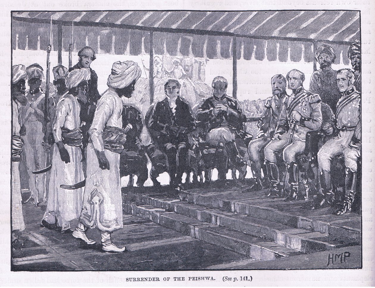 Kapitulacja Peishwy AD 1818 autorstwa Henry Marriott Paget