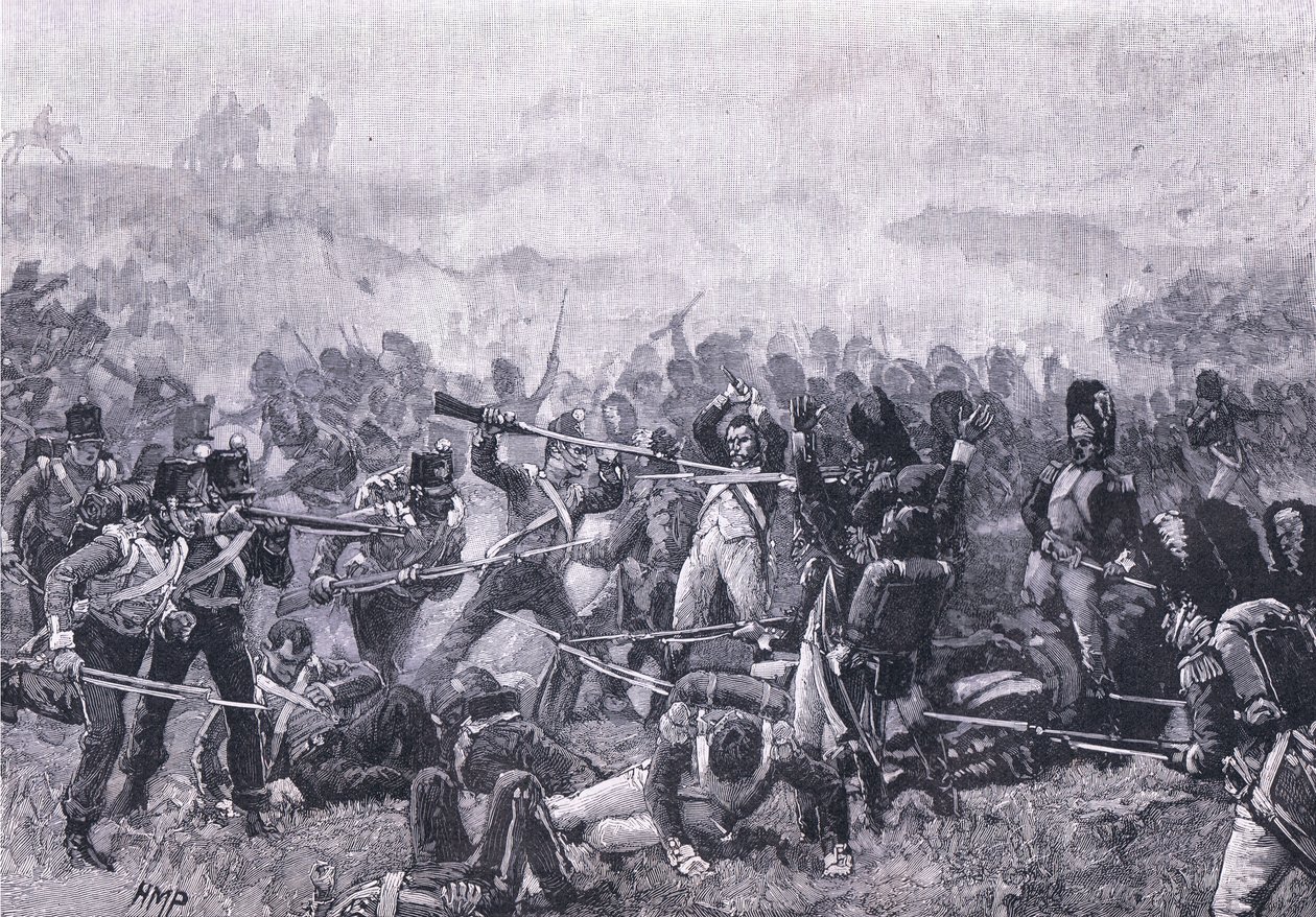 Bitwa pod Waterloo AD 1815 autorstwa Henry Marriott Paget
