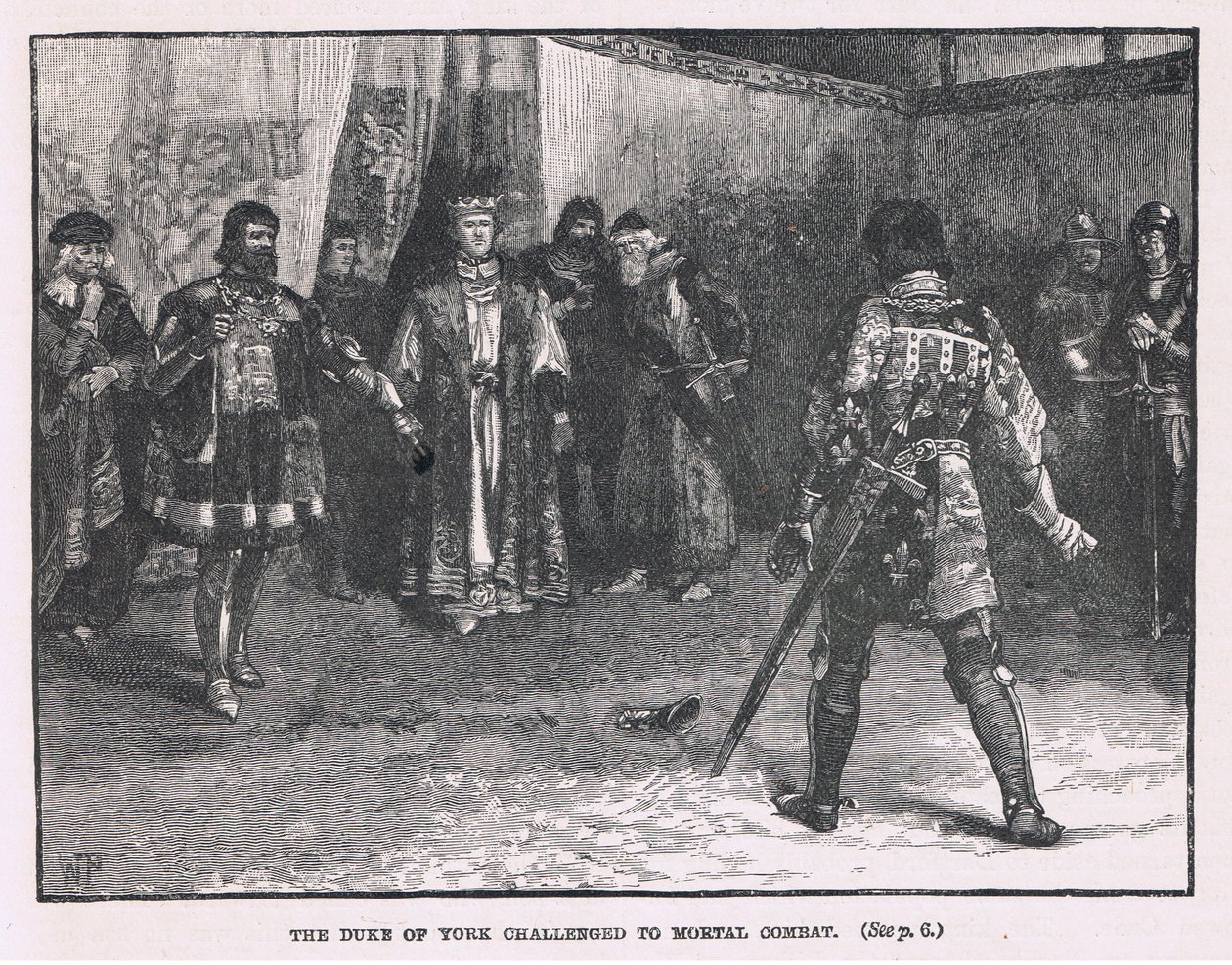 Książę Yorku wyzwany do śmiertelnej walki 1451 autorstwa Henry Marriott Paget
