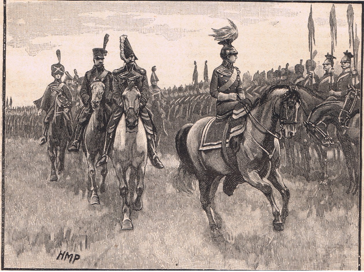 Królowa Prus przegląda armię AD1806 autorstwa Henry Marriott Paget