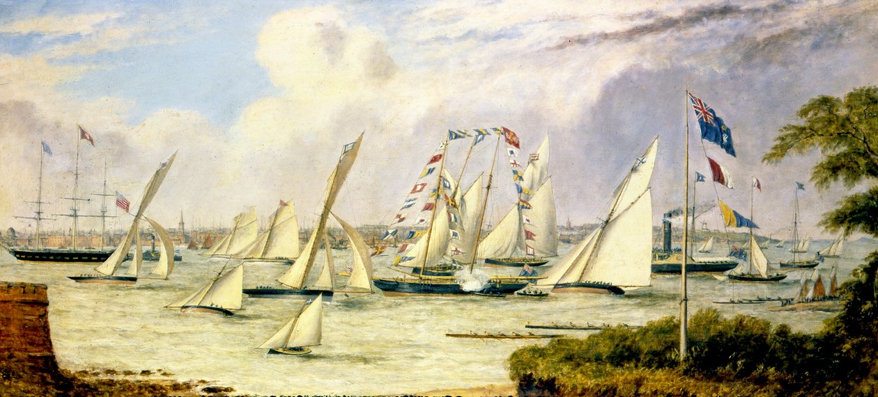 Wielkie Regaty Royal Mersey Yacht Club autorstwa Henry Melling