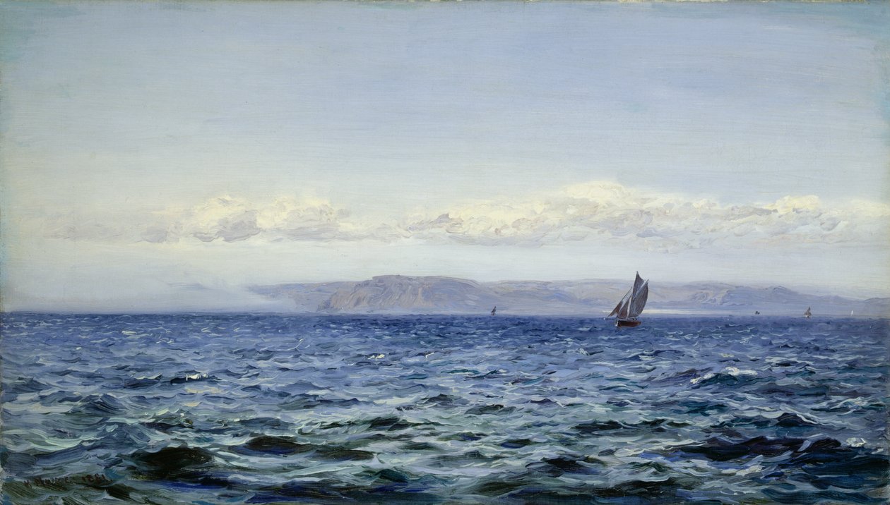 Lekka bryza z Dodman w Mevagissey, Kornwalia, 1881 r. autorstwa Henry Moore