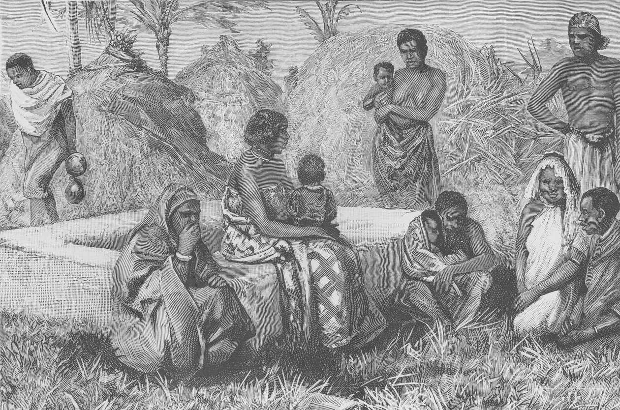 Rodzaje ludu Emina, z „Emin Pasza i bunt na równiku”, 1890 autorstwa Henry Morton Stanley