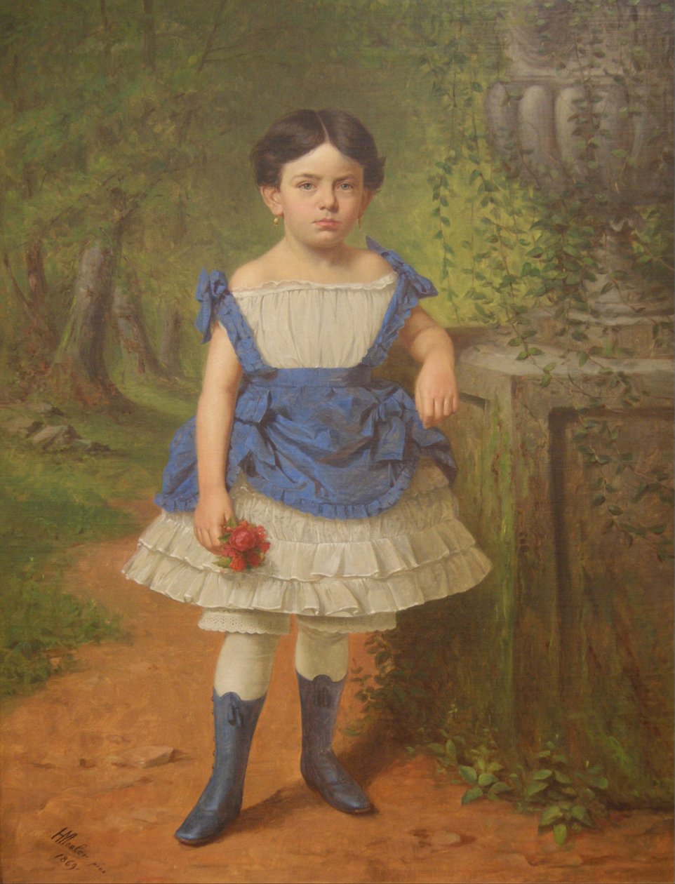 Portret Elżbiety Moerlein, 1869 autorstwa Henry Mosler