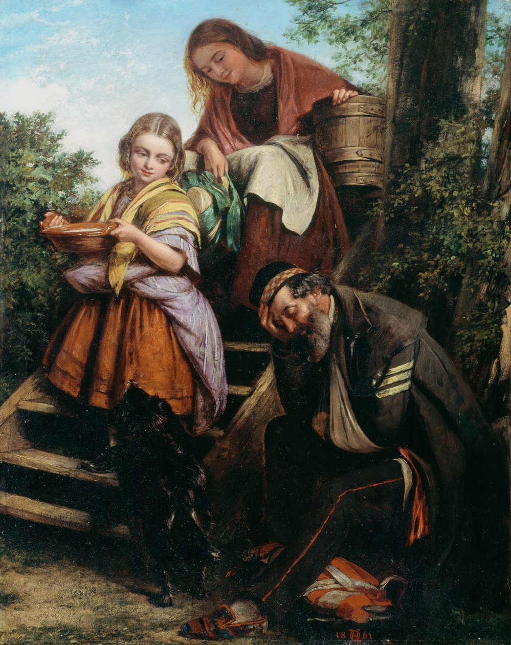 Powrót Żołnierza, c.1861 autorstwa Henry Nelson O