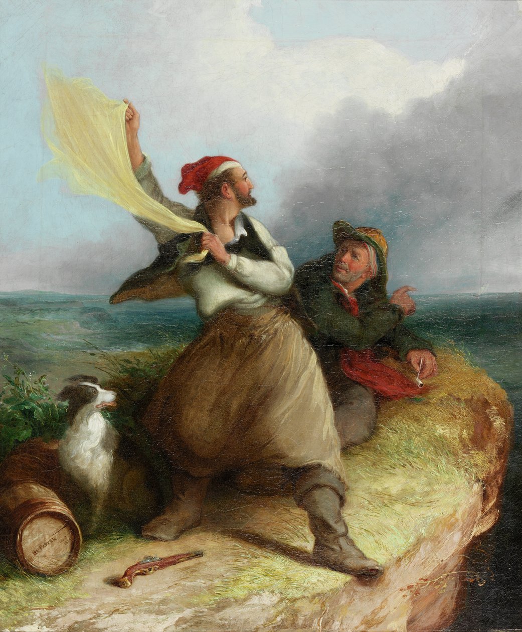Przemytnicy na straży, 1850 autorstwa Henry Perlee Parker