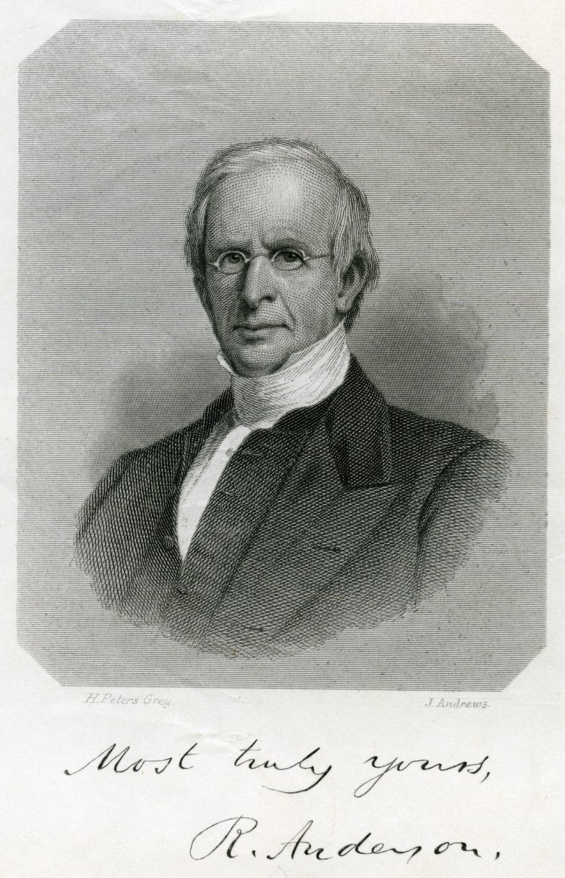 Rufus Anderson, grawerowane przez J. Andrewsa, c, 1860 autorstwa Henry Peters Gray