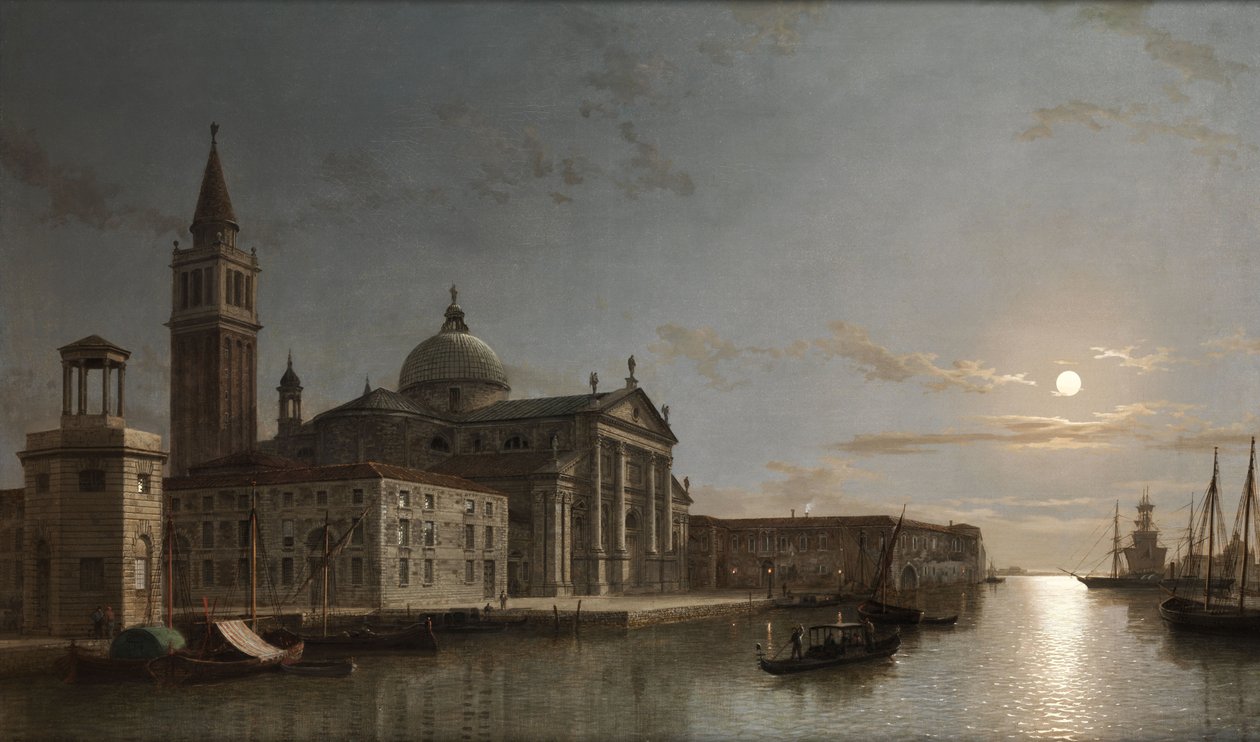 Wenecja z San Giorgio Maggiore w świetle księżyca autorstwa Henry Pether