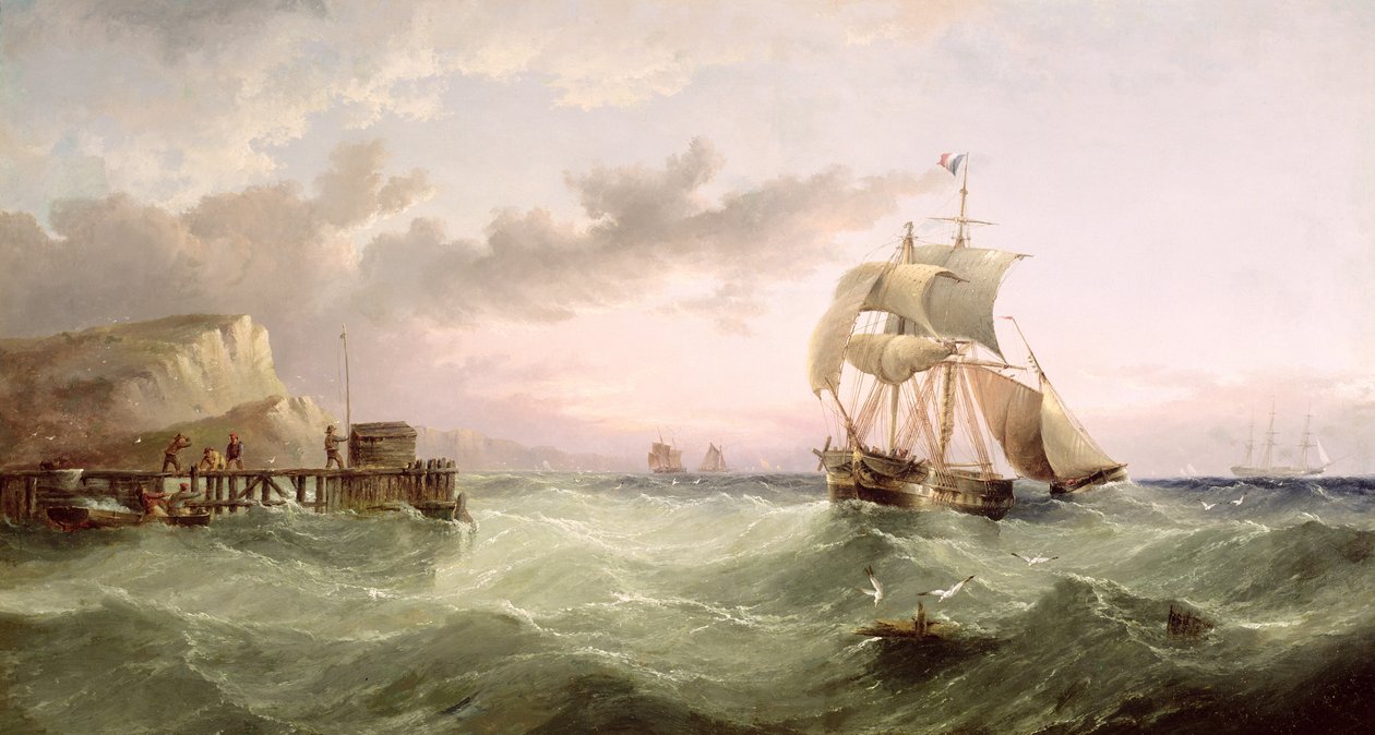 Wysyłka ze Speton Cliffs, Yorkshire autorstwa Henry Redmore