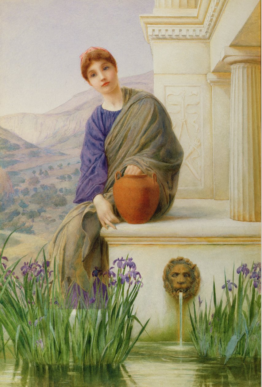 Przy fontannie autorstwa Henry Ryland