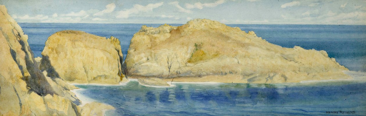 Moie de la Breniere Rocks, Sark, ok. 1900 autorstwa Henry Ryland