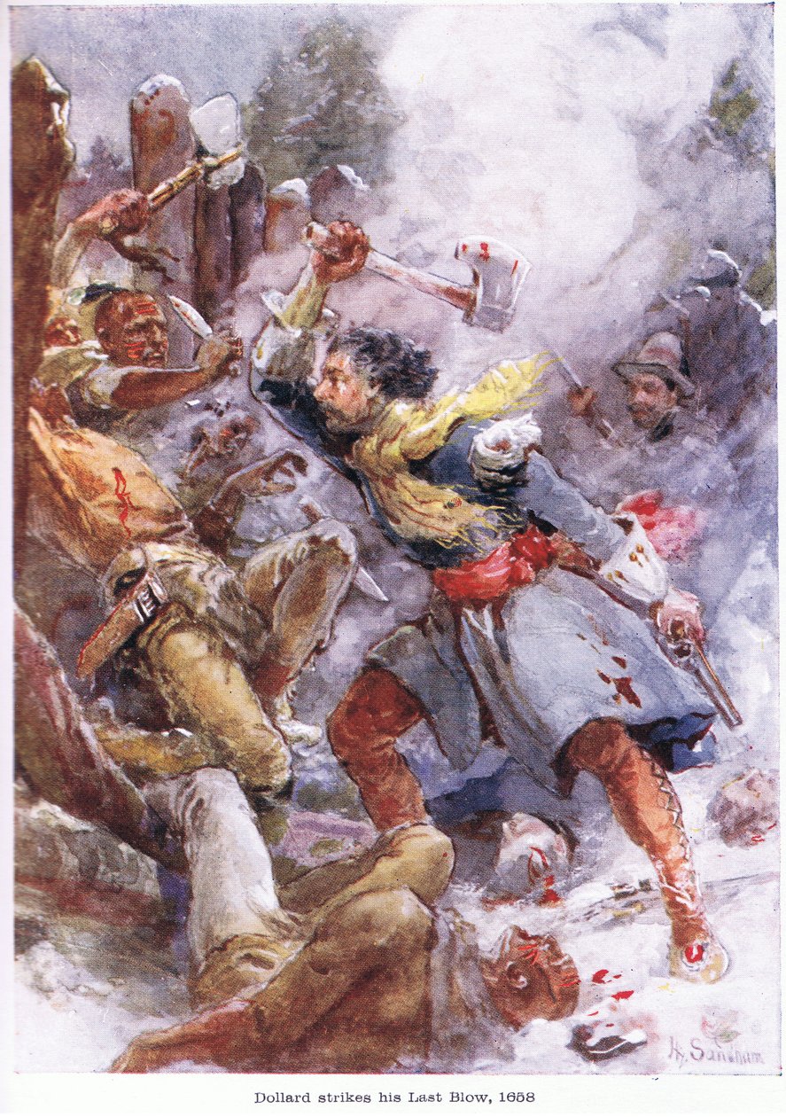Dollard zadaje ostatni cios 1658, ok. 1920 autorstwa Henry Sandham