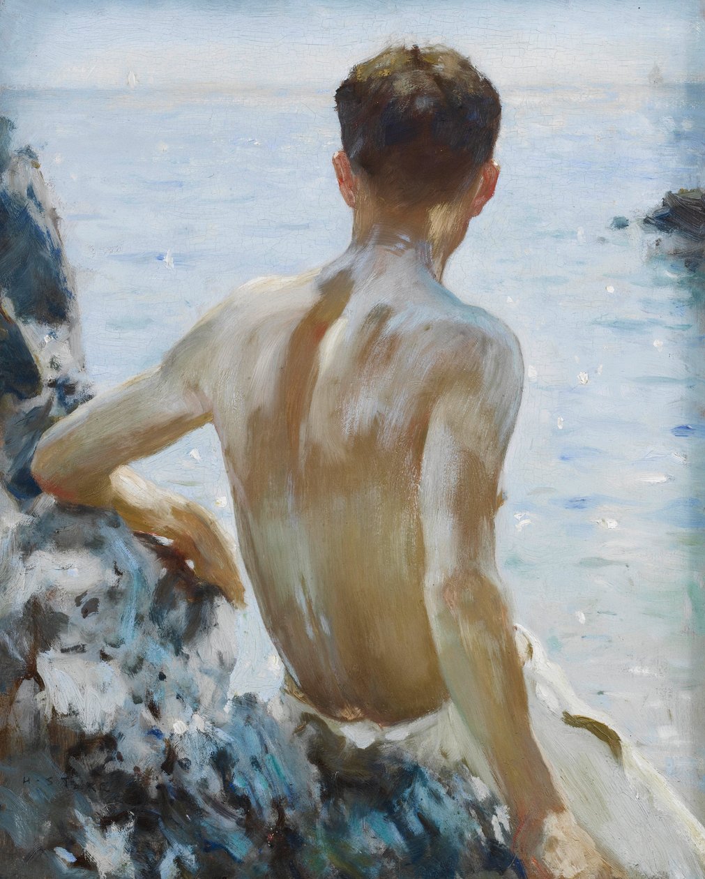 Badanie plaży autorstwa Henry Scott Tuke