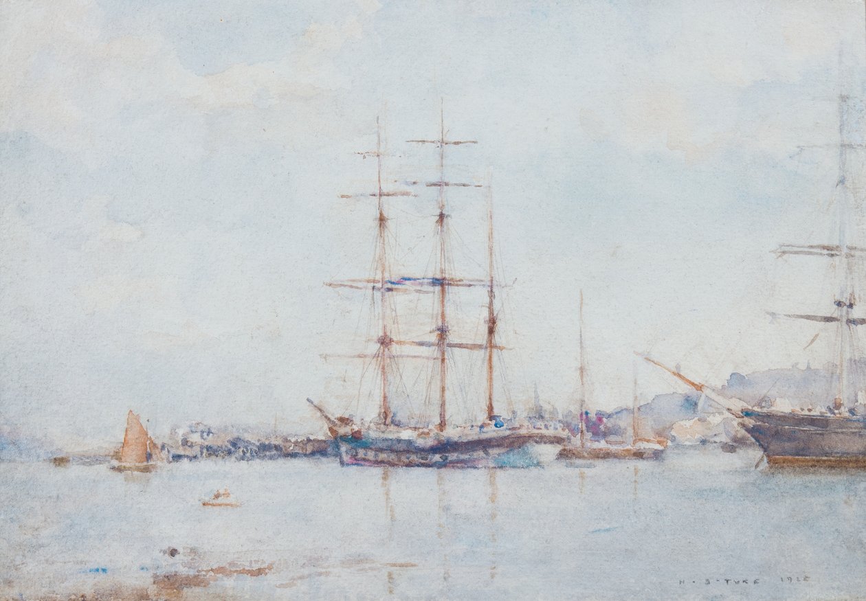 Zatoka Falmouth, 1925 autorstwa Henry Scott Tuke