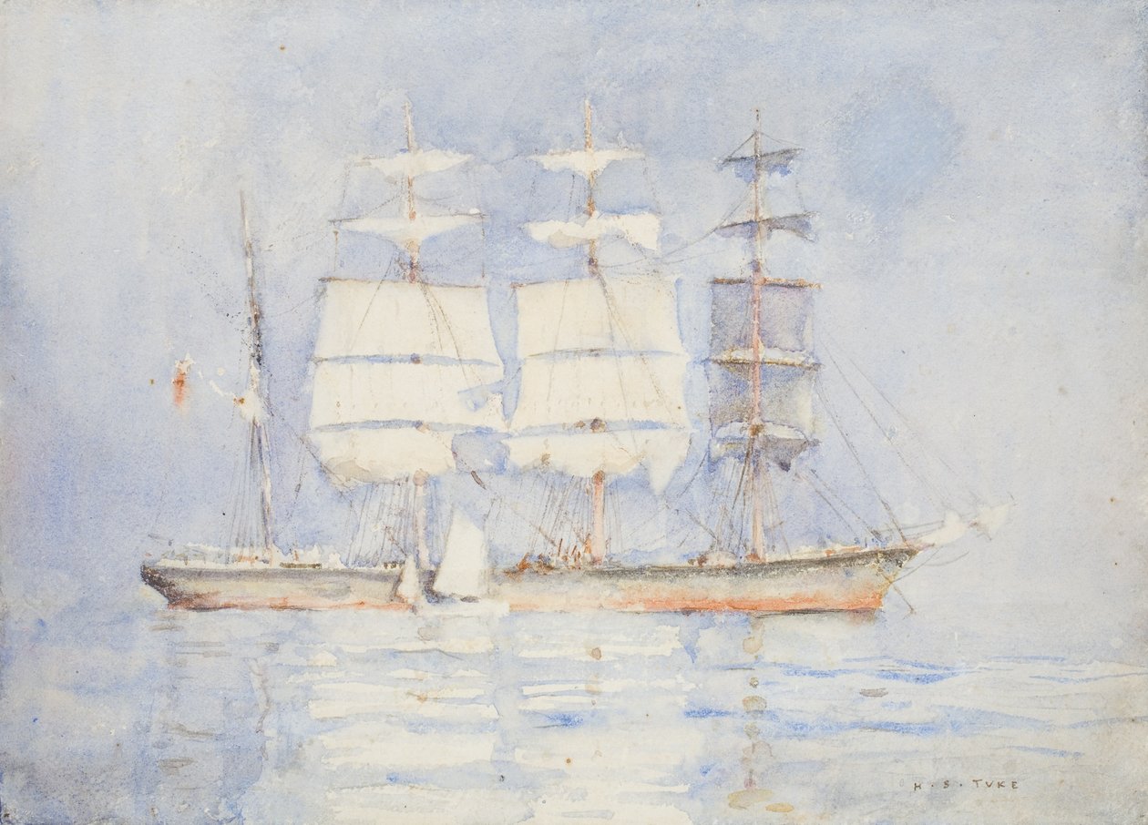 W zatoce Falmouth autorstwa Henry Scott Tuke
