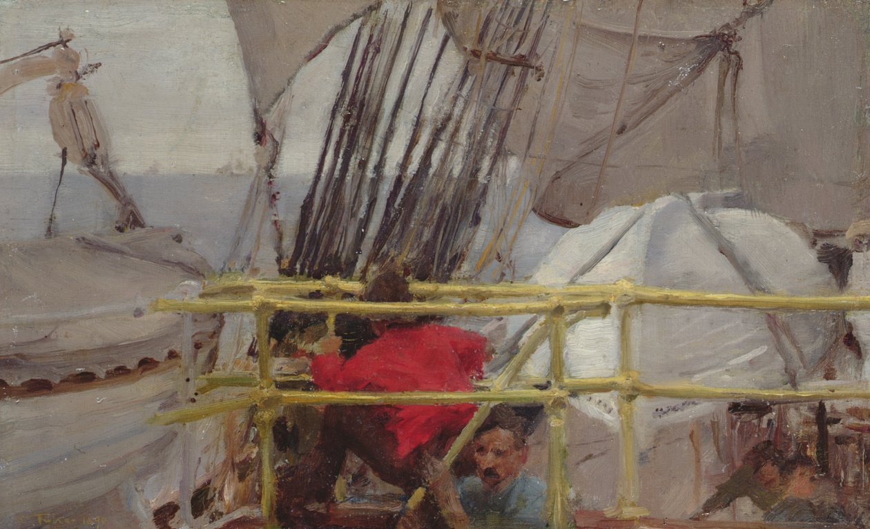 Na pokładzie żaglowca „Cesarz rzymski”, czerwiec 1890, 1890 autorstwa Henry Scott Tuke
