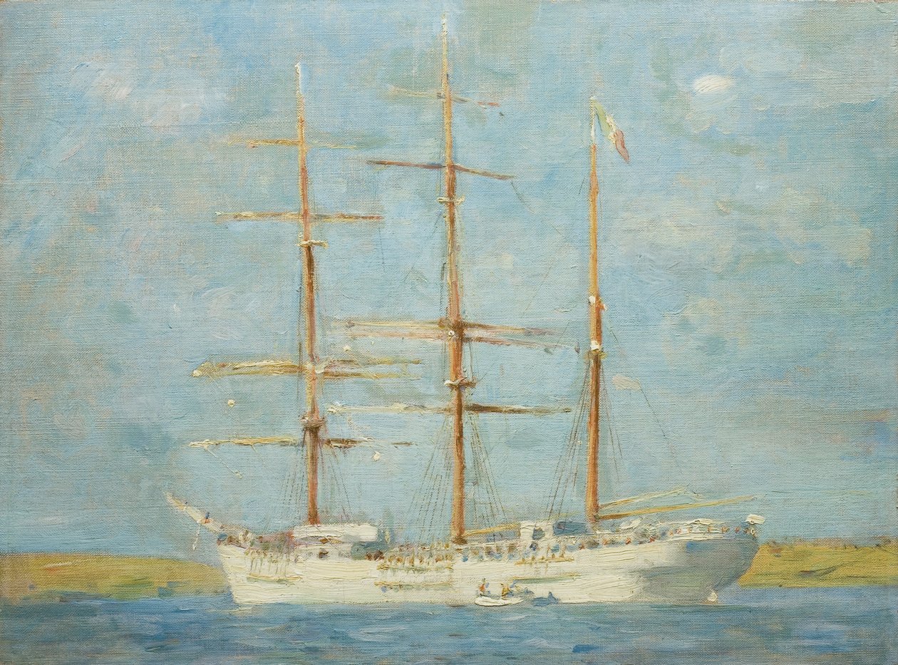 Biała Łódka autorstwa Henry Scott Tuke