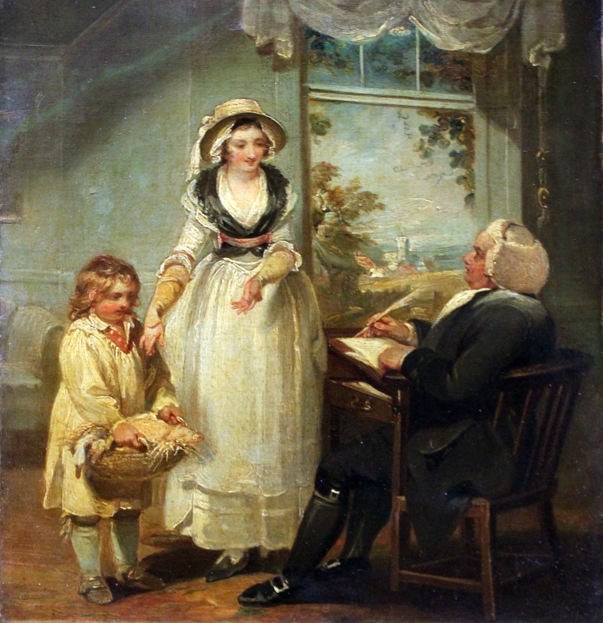Pastor otrzymuje dziesięcinę autorstwa Henry Singleton