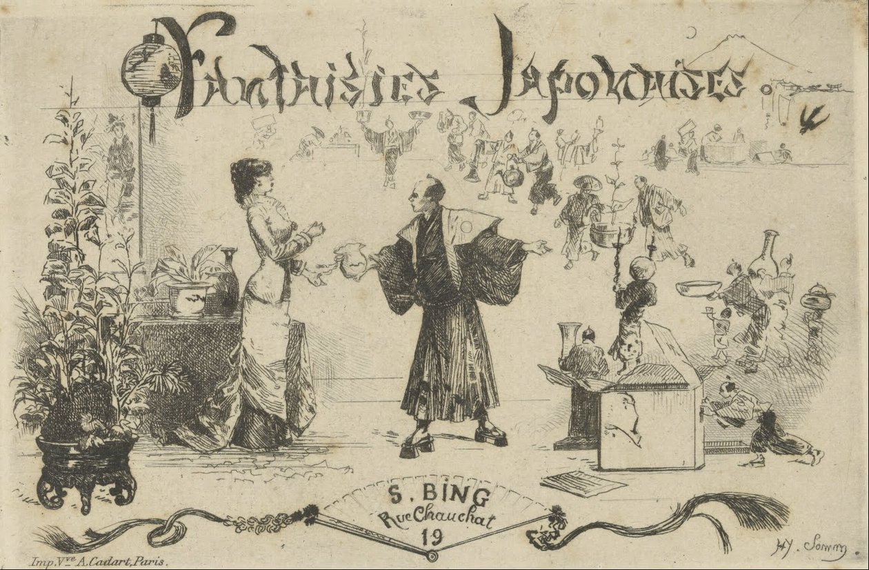 Japońskie fantazje, S. Bing, Rue Chauchat autorstwa Henry Somm