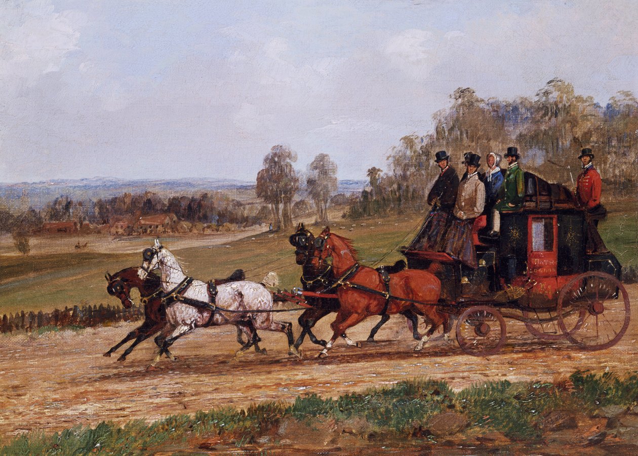 Scena coachingu autorstwa Henry Thomas Alken